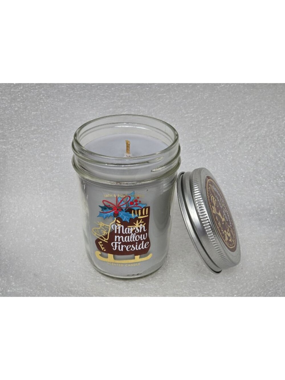 Bath & Body Works Marshmallow Fireside Scented Candle 6 Oz Holiday Edition Jar